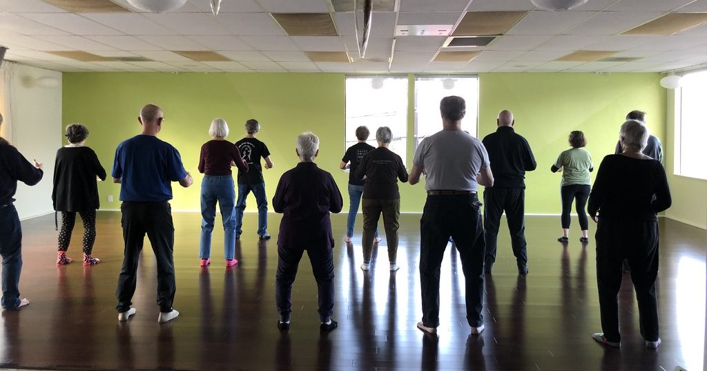 Qigong practice for better alignment and stress reduction